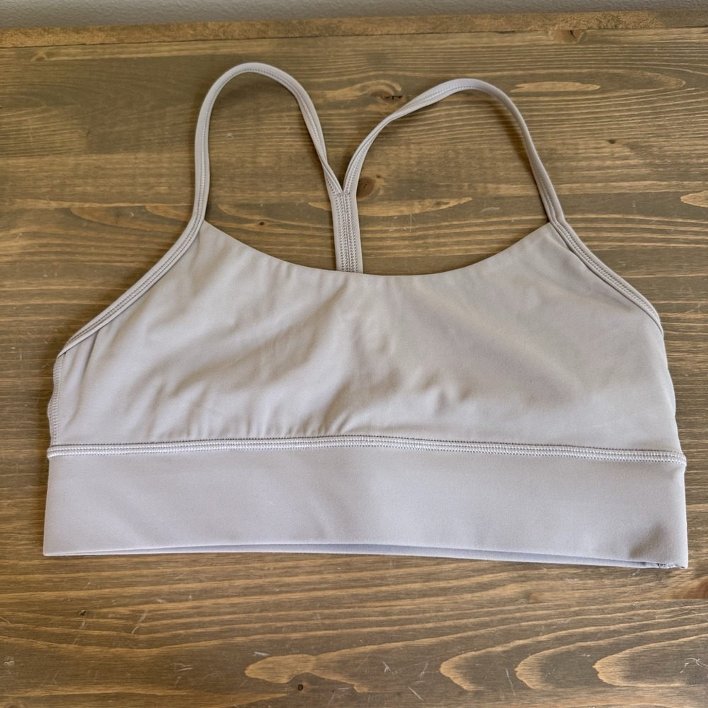 Roach‎ Co Womens Medium Tan Grey Tie Die Sports Bra Active Wear Gym Athleisure
